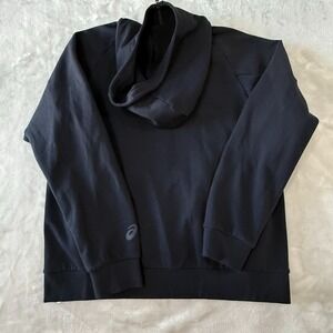 Asics Full Zip Hoodie Black‎ Men's Size L Athletic Performance Lightweight